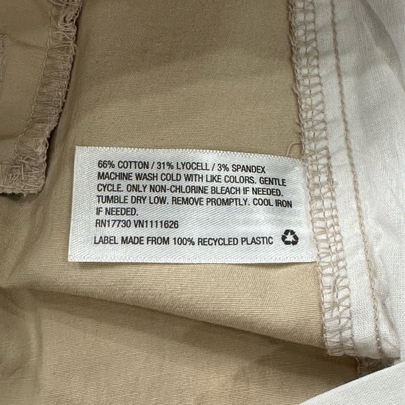Women’s a new day 8 Medium Chino Khakis Pants Khaki Tapered Leg Stretch Rolled - Picture 12 of 12